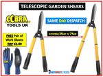 TELESCOPIC GARDEN SHEARS HEDGE SCISSORS BUSH TREE TRIMMING PRUNING CUTTING 37-6