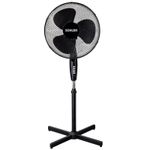 Black 16" Electric Fan Oscillating Pedestal Air Cooling Floor Standing 3 Speed