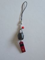 Spirited Away No Face Bath Token Keyring Phone Bag Charm Studio Ghibli Cute