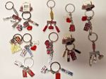 12 x BRITISH LONDON KEYRING DIECAST METAL KEYCHAIN SOUVENIR KEY RINGS DOZEN