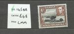 K.U. & T. 1950 1/- DEEP BLACK & BROWN (sg 145ba)  LMM