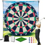 Huge Golf Darts Game Mat-Chip and Stick Kit Golf Game-Indoor Outdoor Backyard UK