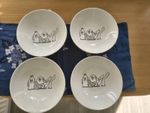 Set of 4 Vintage Kellogg Company Cereal Bowls 1984 Unused
