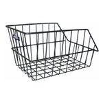 Adie Large Wire Rear Bicycle Basket Pannier Rack Fit Cycle Luggage Black