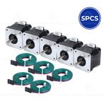 1-5PCS Nema 17 Stepper Motor 44Ncm 38mm 1.7A Φ5mm 4 Lead for DIY CNC 3D Printer