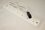 IEC C14 to 6 Way UK Mains Extension Sockets Lead Cable 1.8 mtr cable See ebay sh