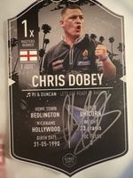 Chris Dobey Small Signed Ultimate Card INC FREE P&P TO UK ONLY
