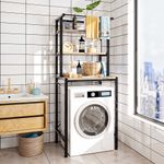 Over The Toilet Washing Machine Laundry Storage Rack Metal Frame Shelf Bathroom
