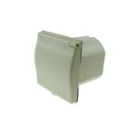 White Mains Flush Fit Socket Mounting Inlet Socket Caravan Campervan Motorhome