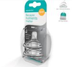 Nanobebe Extra Soft Silicone Nipples Teats, Fast Flow, 6+ months, Number 3 