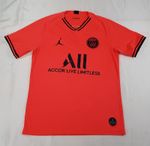 NIKE JORDAN PSG PARIS SAINT-GERMAIN FOOTBALL ORANGE AWAY SHIRT 2019 MENS S/M