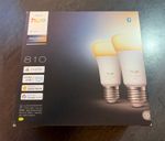 Philips Hue E27 Light Bulbs, 2 Pack White Ambience, Smart LED