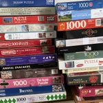 Jigsaw Puzzle Bundle x15 Joblot 1000 Piece Christmas Hobby Unchecked Pastime