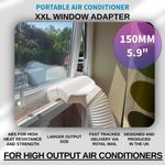 XXL High Flow Air Con Window Vent Adapter Connector AC 150mm 5.9"