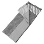 22" x 44" Large Caddy Towel Caddie Style Golf Cotton Towel Gray-White
