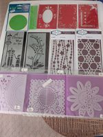 13pkt of Various. Stencils for Card Making and Scrapbooking 2are lace Templates
