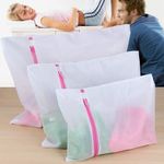 3 x Zipped Laundry Washing Mesh Net Clothes Bra Sox Underwear Machine Wash Bags