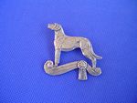 Rhodesian Ridgeback Pin #60E Coursing Pewter Dog Jewelry by Cindy A. Conter