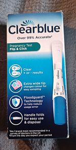 Clearblue Flip & Click Pregnancy Test, Analog, Foldable Traditional, 1 Test