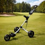LiteCaddy 3 Wheel Push Golf Trolley Cart - Lightweight & Compact Fold