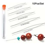 10pc Big Eye Beading Needles Threading Tool Set for Jewellery DIY