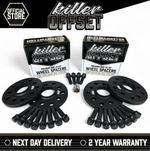 Black Wheel Spacers 15mm 20mm + Locks Fits Mercedes CLS GLA GLB GLC E Class