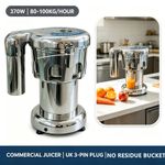WF‑A3000 Commercial Juicer 370W 220V UK Plug Stainless Steel Juice Extractor