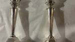Pair of Art Deco Silver Candelsticks