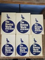 British Homing World Stud Book 6 Book Job Lot Bundle 1980s Pigeon Racing