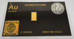 1 Grain Gold Bars Breaks into 3 Bars .9999 Bullion Fractional Gold Bars