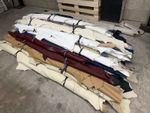 Leather hides, various colours available, all in excellent condition.
