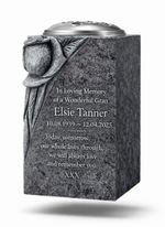 Engraved Personalised Granite Memorial Grave Vase Memorial Stone Cemetery Marker