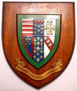 University of Cambridge Queen's College Plaque or Shield Beautifully Restored