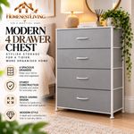 HomeNestLiving Modern 4 Drawer Chest of Drawers Bedroom Storage Cabinet Unit