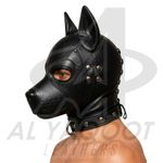 Leather Puppy Dog Hood Mask Black Animal Style BDSM Fetish Headgear Custom Made