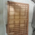 Vintage Printer Tray Drawer Antique Wooden 33 Inch By 16.5 Inch