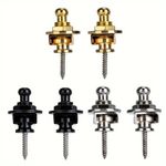 2PCS Guitar Strap Lock Security Schaller Metal Button For Electric Acoustic Bass