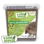 Love Wildlife Hedgehog Food 5ltr Bucket | Natural Pellets for Native Wildlife