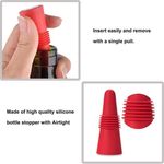 Silicone Bottle Stopper Vacuum Seal Wine Saver Decorative Table Accessory for