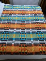 Vintage Retro MCM  Wool ? Geometric Camper Aztec Native American Blanket Throw