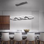 Modern 4Ring LED Ceiling Light Pendant Lamp Chic Decor Kitchen Bedroom Hallway