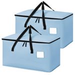 Dntorx 2 Pack 90L Moving Bags,Waterproof Moving Boxes with Zips,Light Blue | Rei