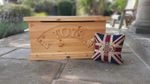 Hibba Classic Solid Pine Wood Toy Box - High Quality British wooden toy boxes