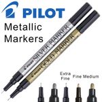 Pilot Super Colour Metallic Marker s - Choose Silver or Gold & Quantity