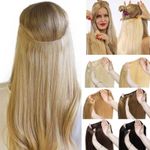 Hidden Invisible Clip Wire In One Piece 100% Real Remy Human Hair Extension Ring