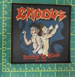 Exodus  Bonded By Blood Album Cover Woven Sew On Patch Officially Licensed