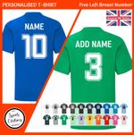 FOOTBALL SHIRT, Add Name and Number / Kids Personalised T-SHIRT - FREE DELIVERY