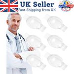 MADGININE 6 Pcs Eye Shield After Cataract Surgery, 7x 5 cm, Transparent 