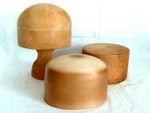 Milliners Hat Block Millinery Ladies Carved Wood Wooden Stand Vintage