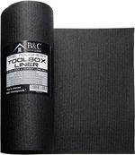 Toolbox Liner Non Slip Tool Box Drawer Mat Washable Rubber 18" x 7.3m  Black UK